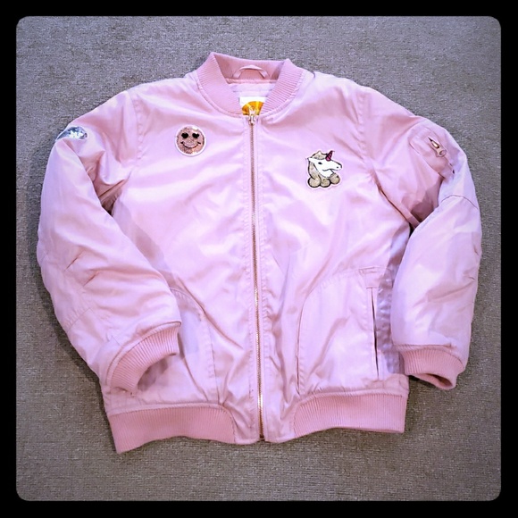 girls unicorn bomber jacket